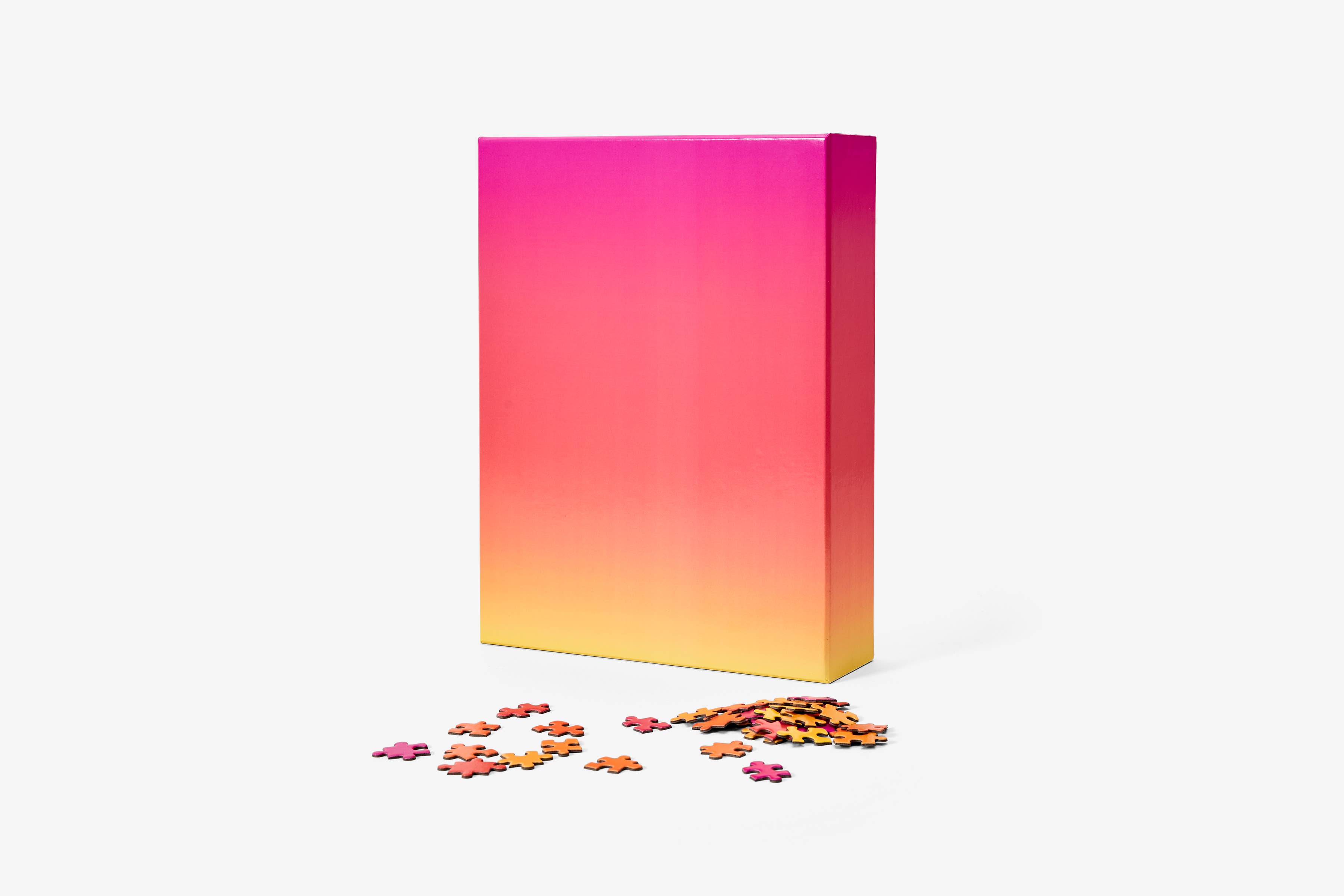 Gradient Puzzle Large (1000 piece): Pink/Yellow, photo 1 of 3