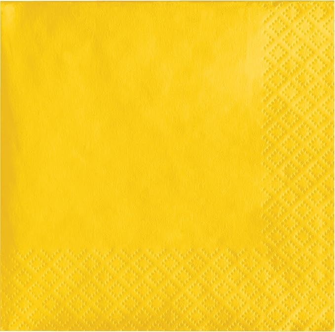 Cocktail Napkin School Bus Yellow