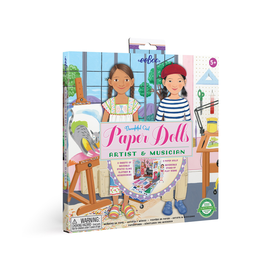 eeBoo Paper Dolls Set - Artist & Musician