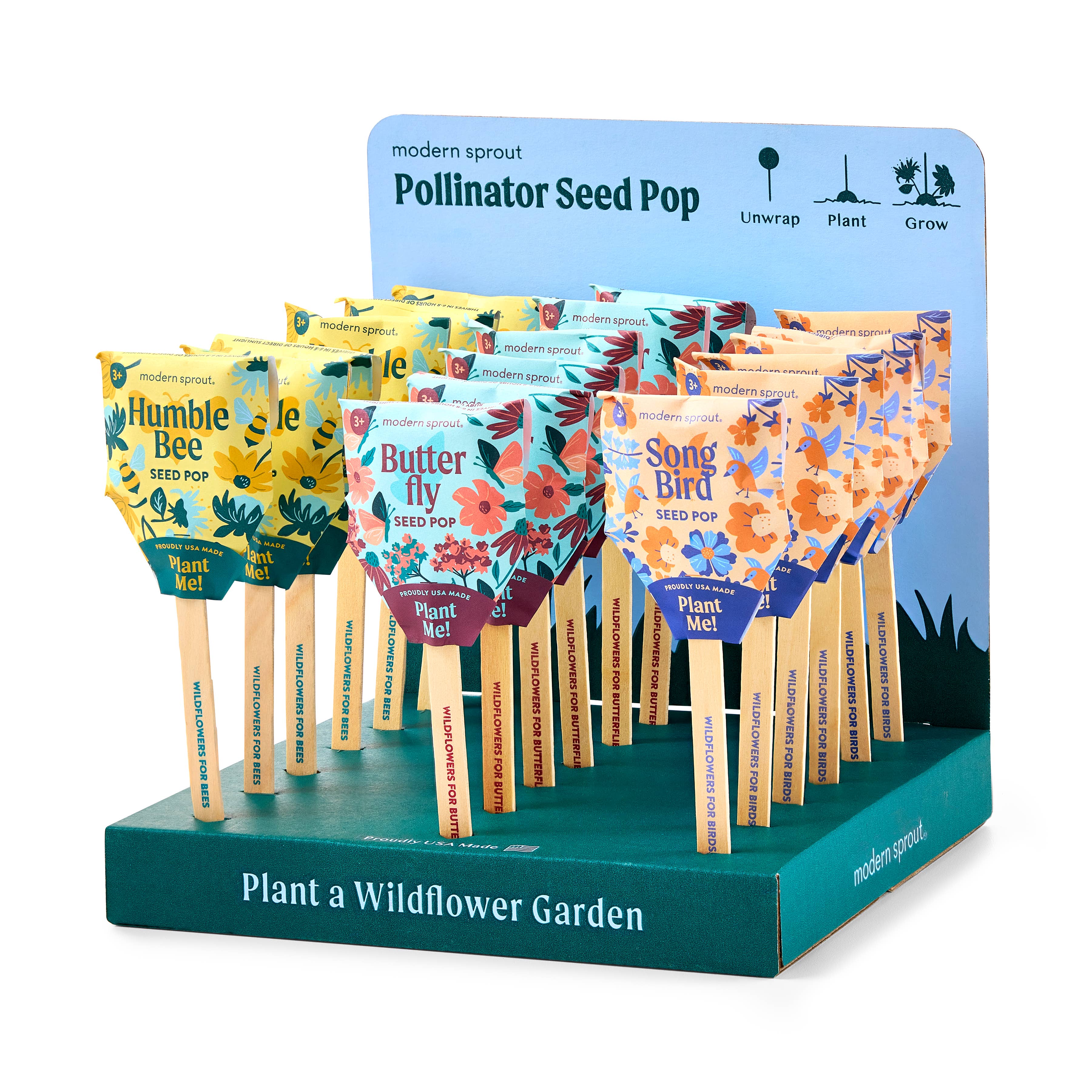 Pollinator Seed Pops - 36 Pk + Display, photo 1 of 8