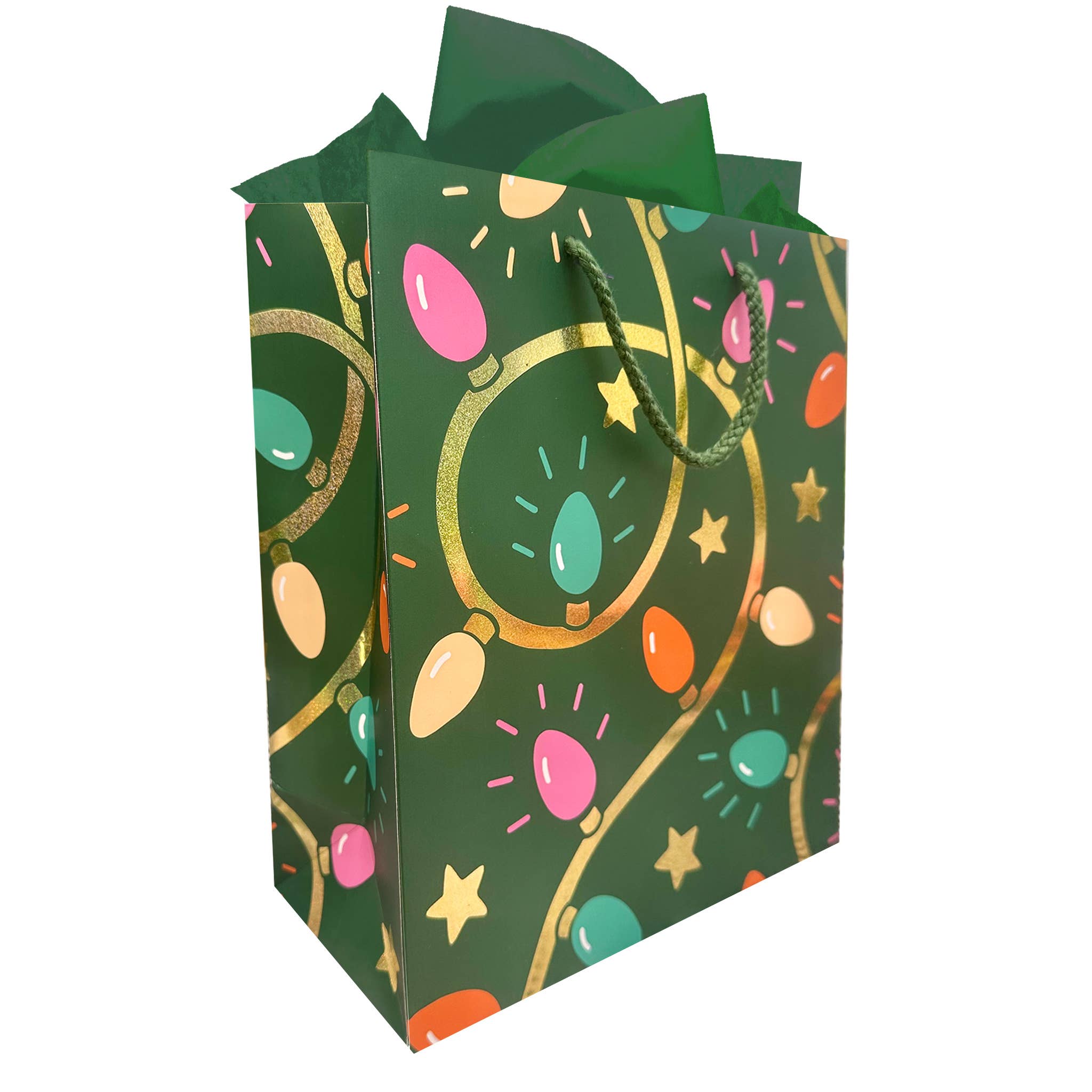 Holiday Bulbs Gift Bag, photo 1 of 3