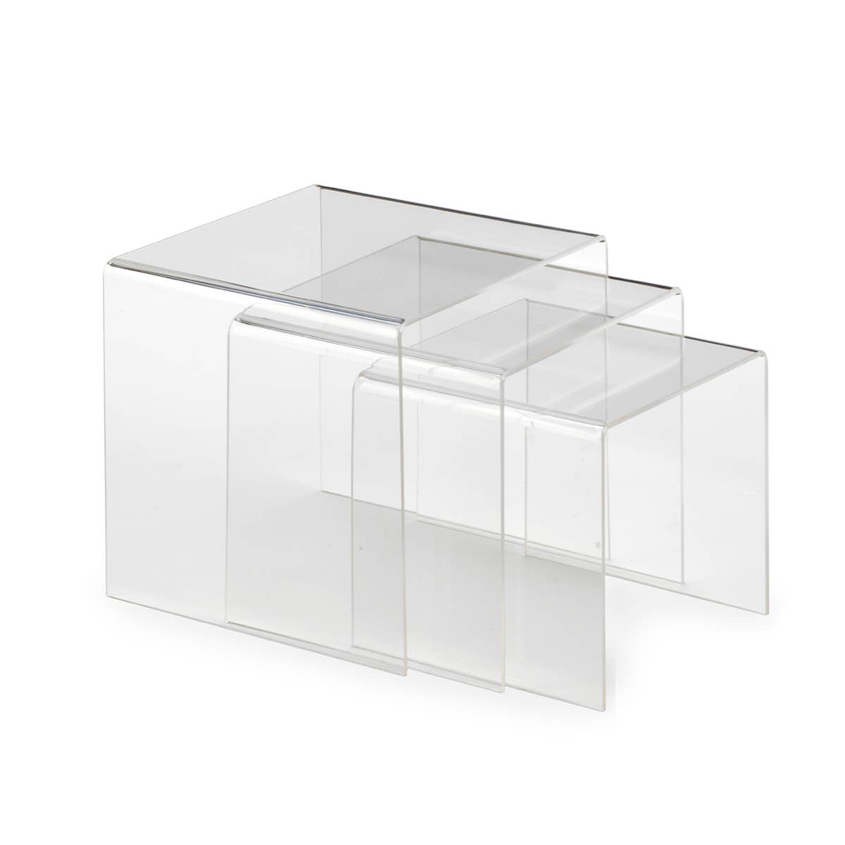 Clear Acrylic Risers: 4" 5" 6" Set, photo 1 of 5