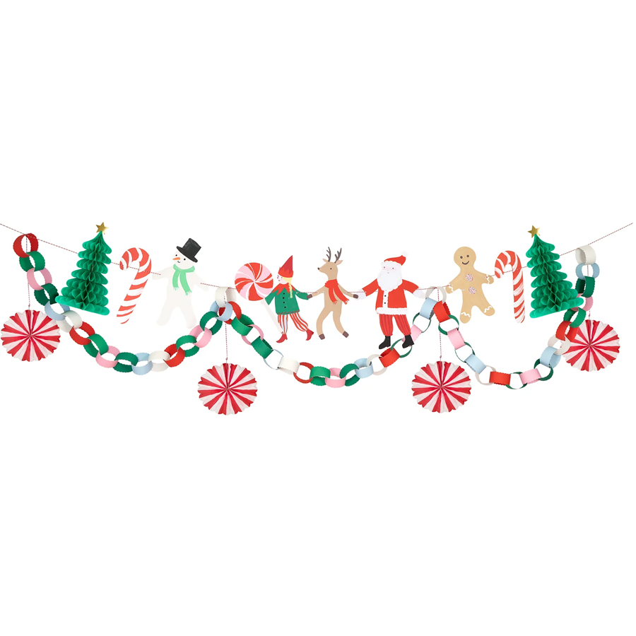 Meri Meri Jolly Christmas Character Garland, photo 2 of 2