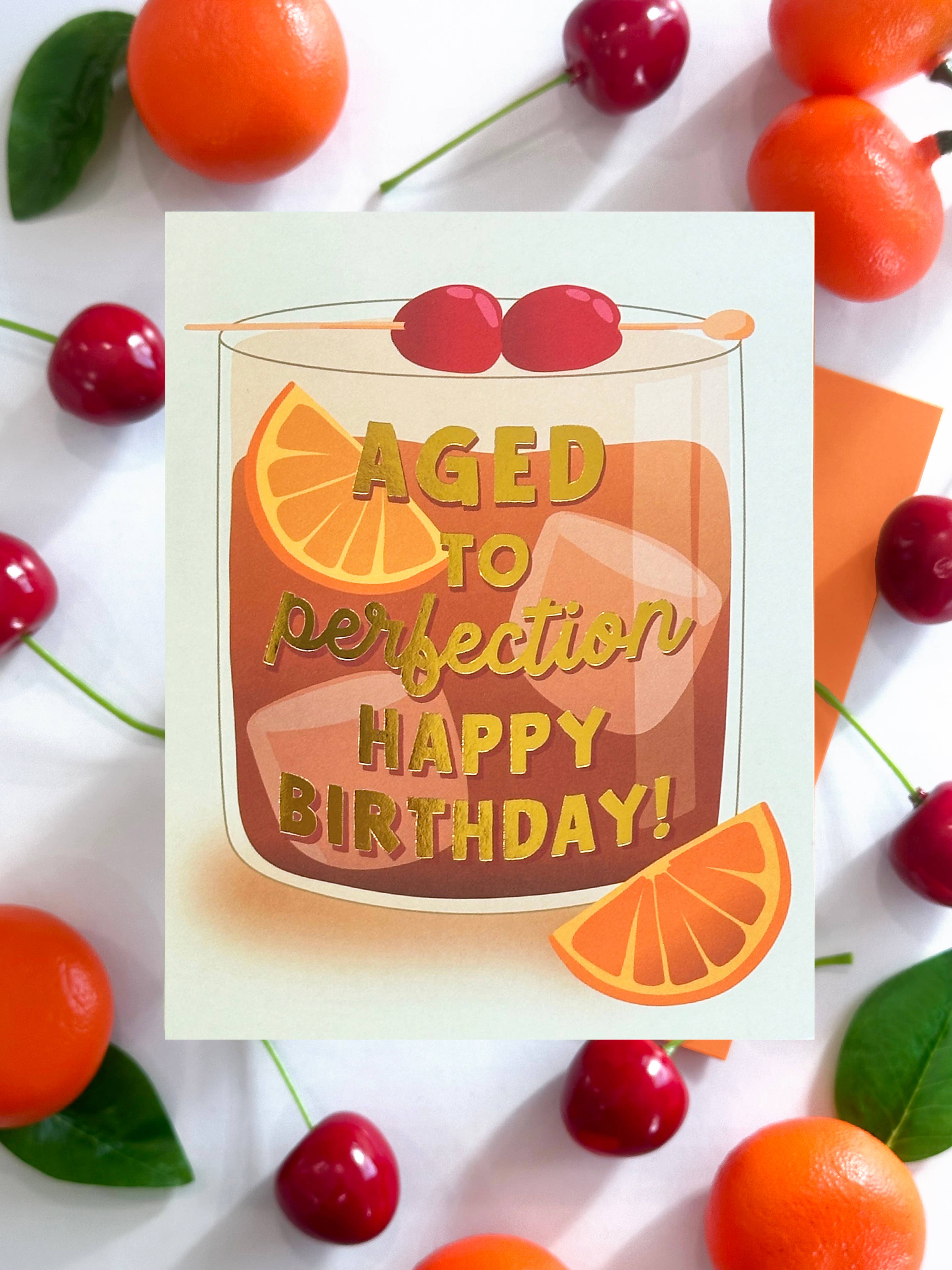 Aged to Perfection Whiskey Birthday Card, photo 3 of 3