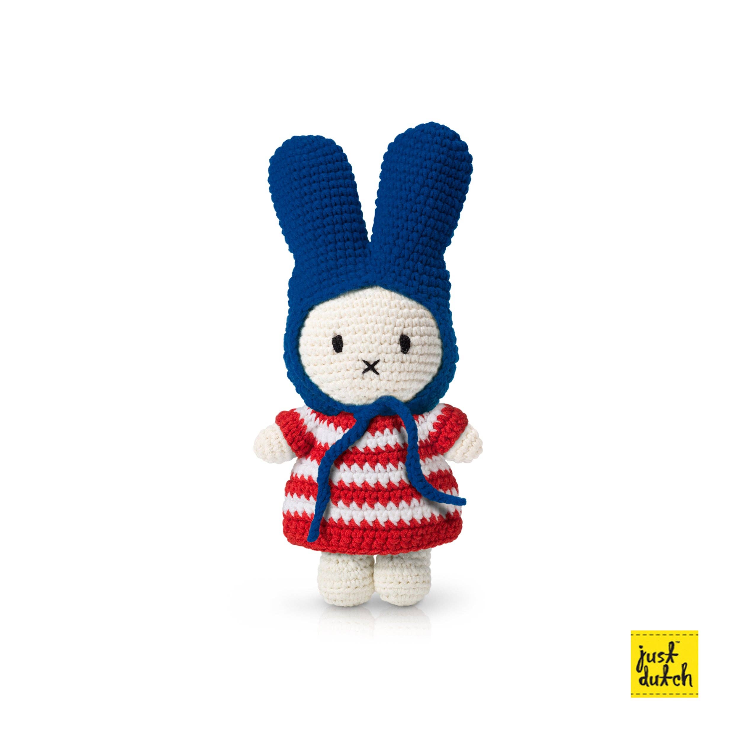 Miffy Striped Dress: Blue with Red Hat, photo 4 of 7