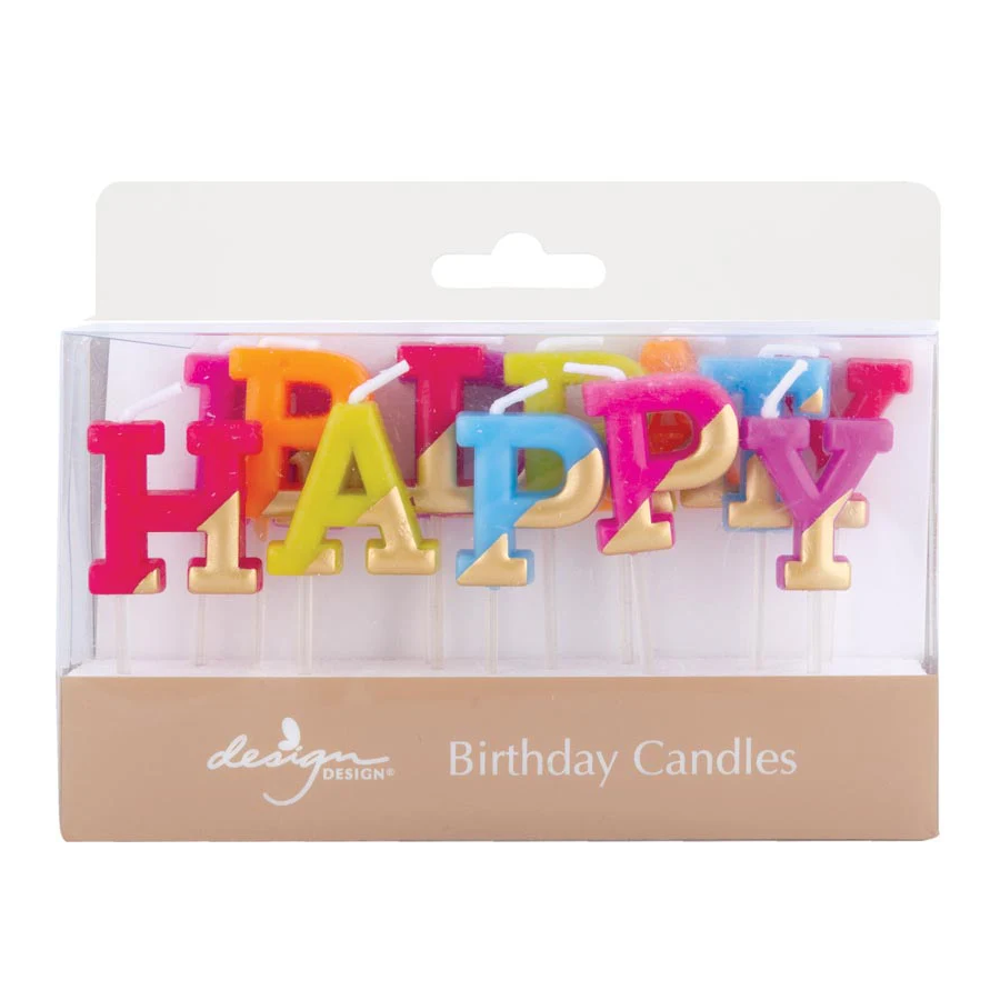 Razzle & Dazzle Happy Birthday Candles