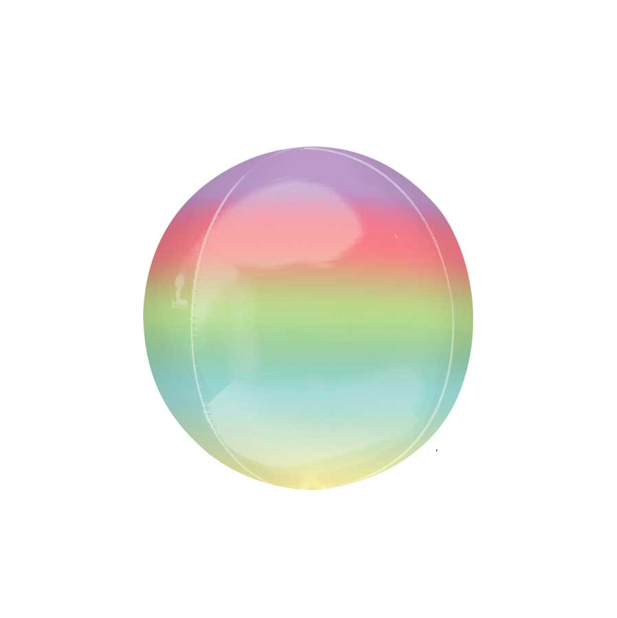 16in Ombre Rainbow Orbz Balloon