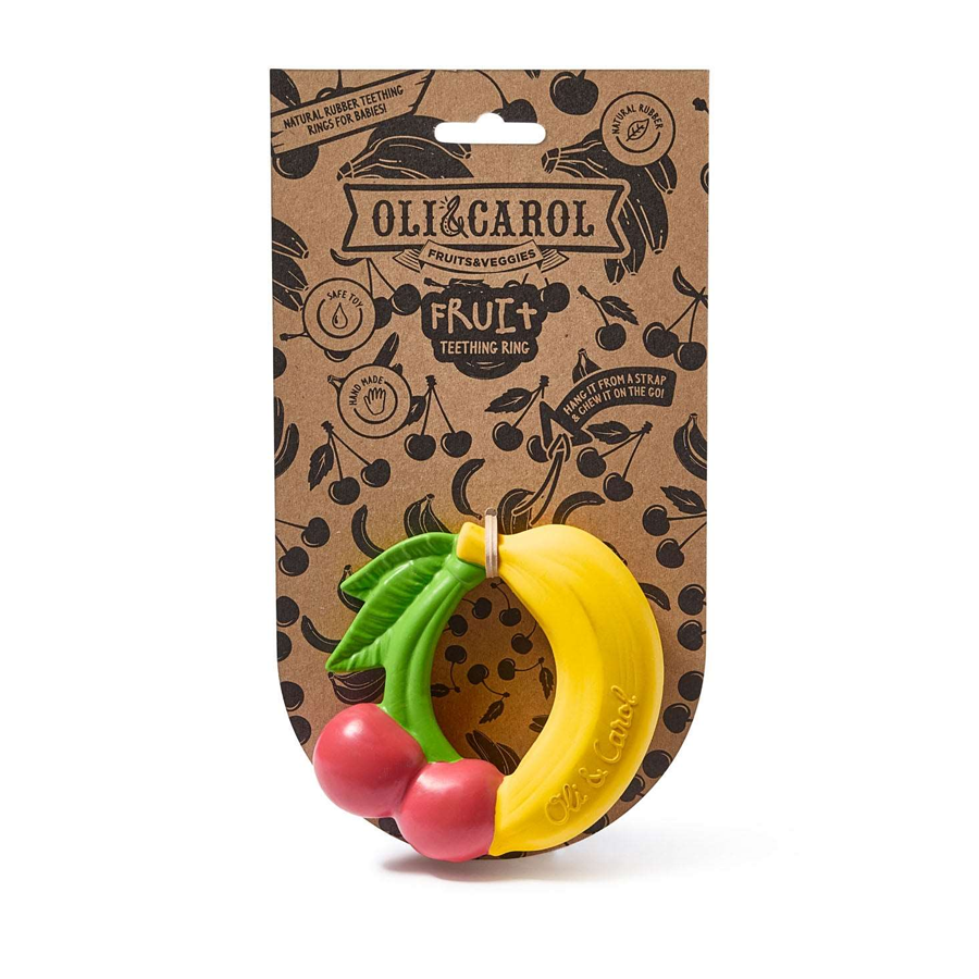 Oli&Carol Fruits & Veggies Baby Teething Ring - Fruit