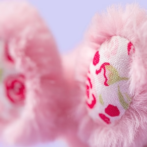 Blushkin Blossom Bunny Bag Charm, photo 4 of 4