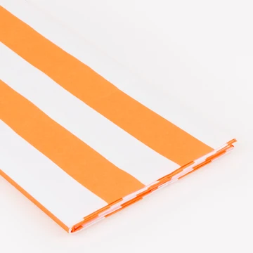 Meri Meri Orange Striped Paper Tablecloth, photo 2 of 3