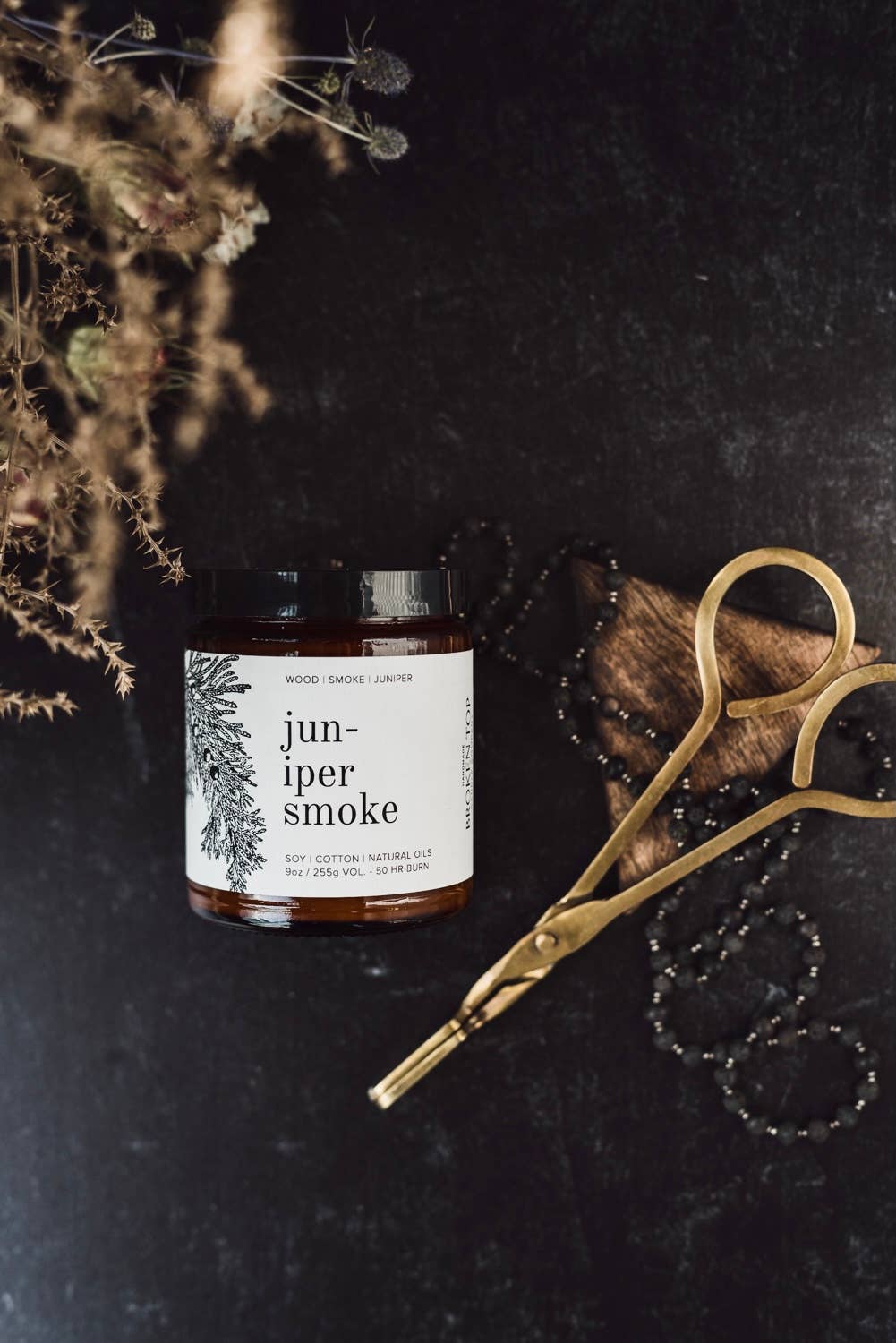 Juniper Smoke 9oz Soy Candle, photo 6 of 7