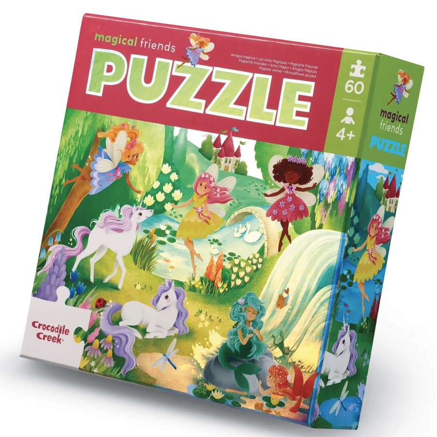 Crocodile Creek 60pc Foil Puzzle - Magical Friends
