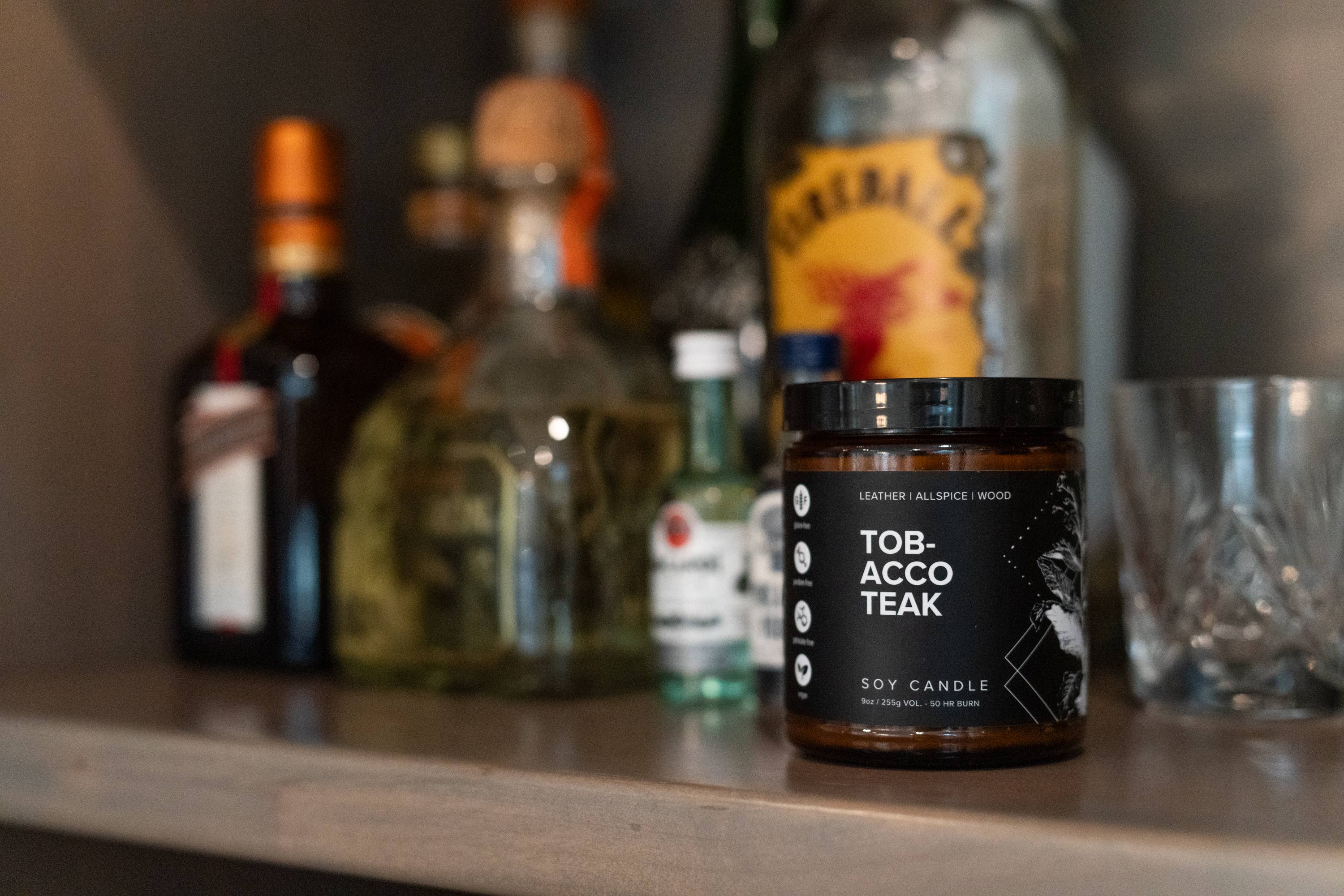 Tobacco Teak 9oz Soy Candle, photo 6 of 8