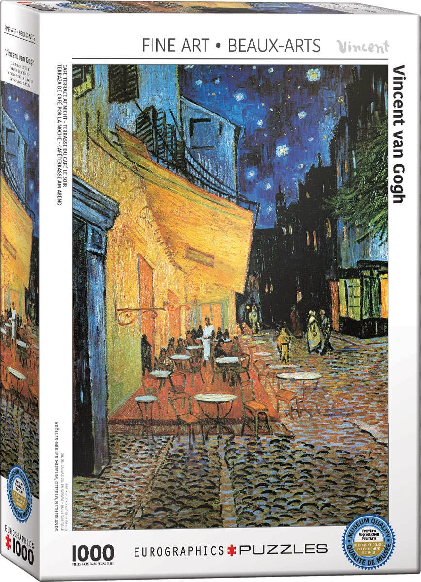 Vincent van Gogh - Cafe Terrace at Night 1000pc Puzzle, photo 1 of 5
