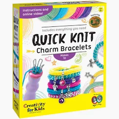 Quick Knit Charm Bracelets