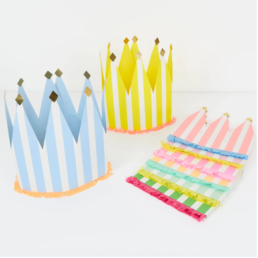 Meri Meri Striped Party Crowns, photo 1 of 2