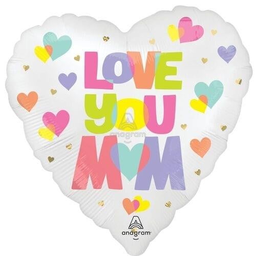 18" SATIN PLAYFUL BRIGHTS MOTHER'S DAY BALLOON