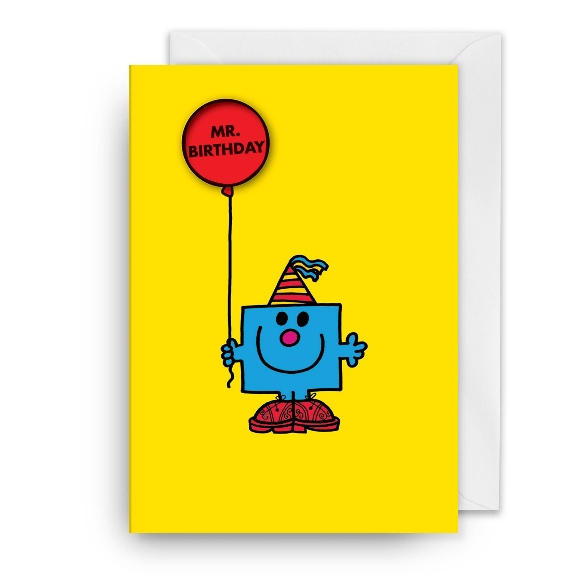 Birthday Badge Card | Mr. Birthday | Balloon | Mr. Men, photo 1 of 2