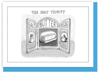 THE HOLY TRINITY - 5x7 NEW YORKER CARD