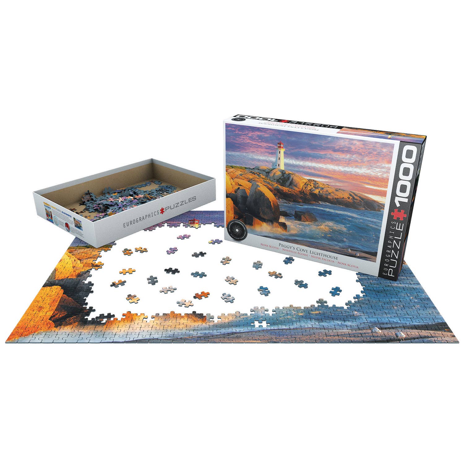 Peggy’s Cove Lighthouse. Nova Scotia 1000pc Puzzle, photo 3 of 3