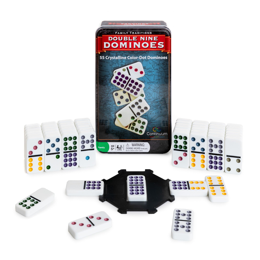 Family Traditions Double 9 Dominoes