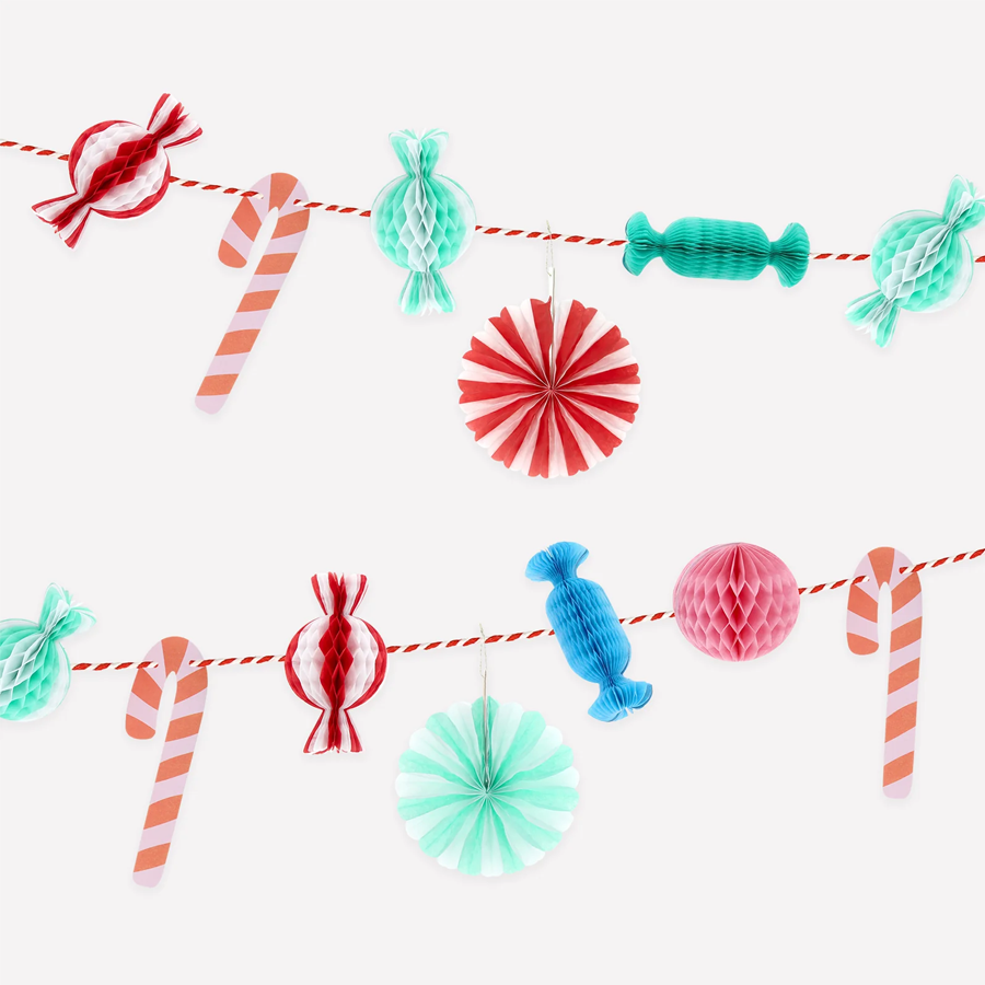 Meri Meri Christmas Candy Mini Honeycomb Garland, photo 2 of 3