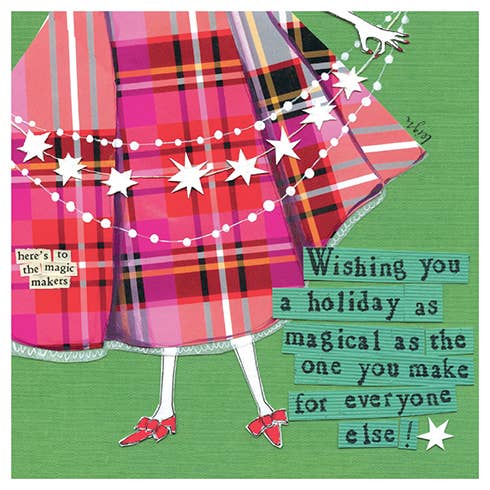 MAGIC MAKERS HOLIDAY GREETING CARD 5.5 x 5.5"