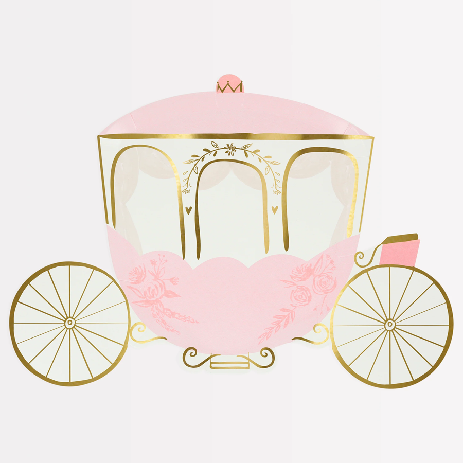 Meri Meri Princess Carriage Plates - Set of 8