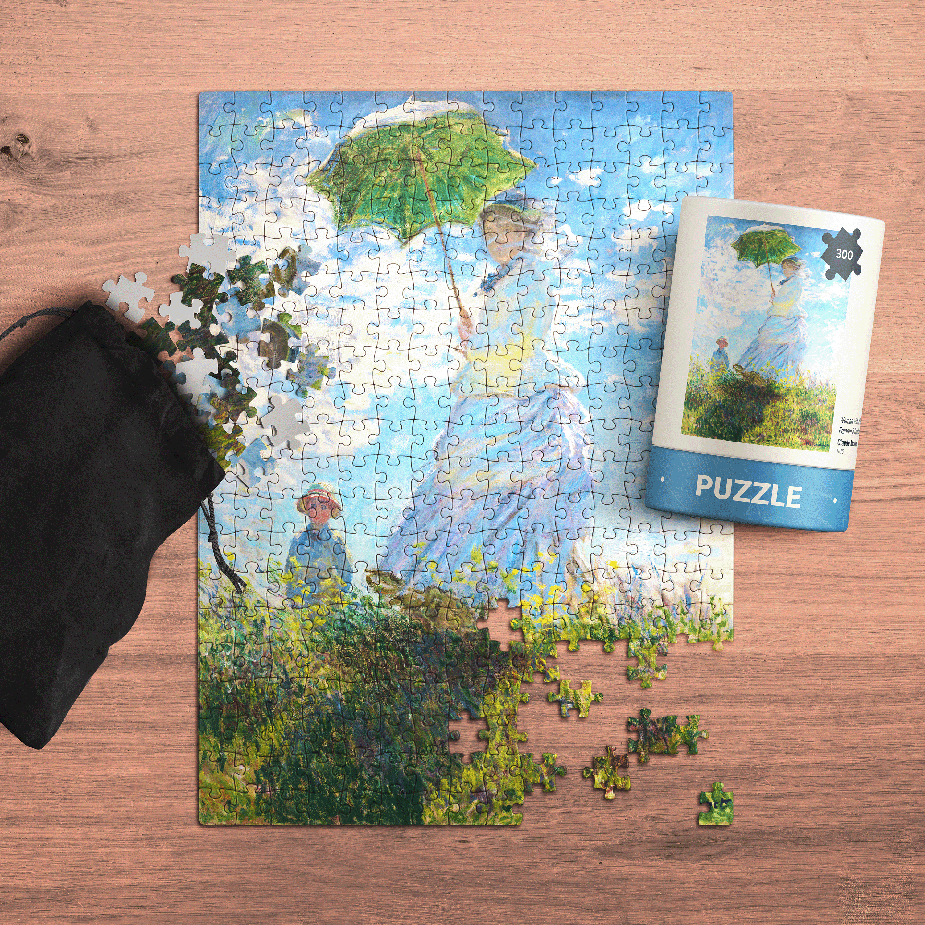 Woman with Parasol - Claude Monet - 300 Piece Puzzle, photo 2 of 5