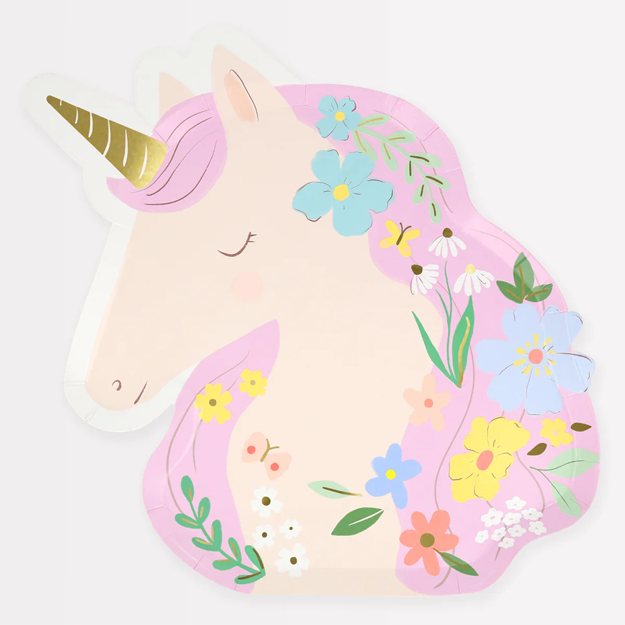 Meri Meri Meadow Unicorn Plates