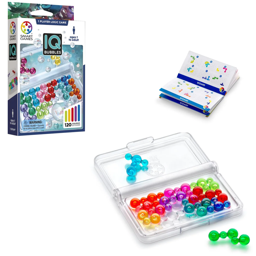 Smart Toys - IQ Bubbles- Logic Travel Game with 120 Challenges