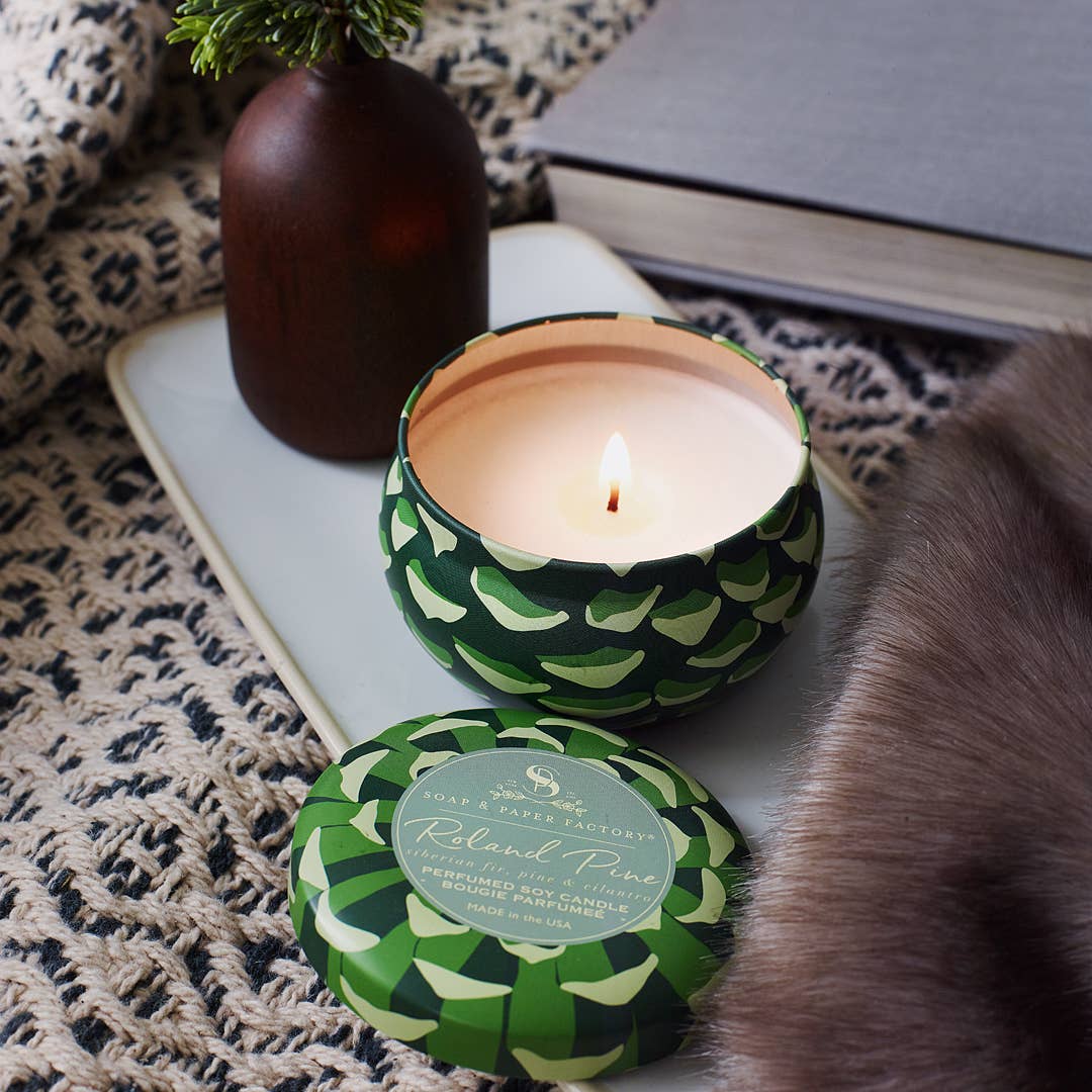Roland Pine Small Tin Soy Candle, photo 3 of 6