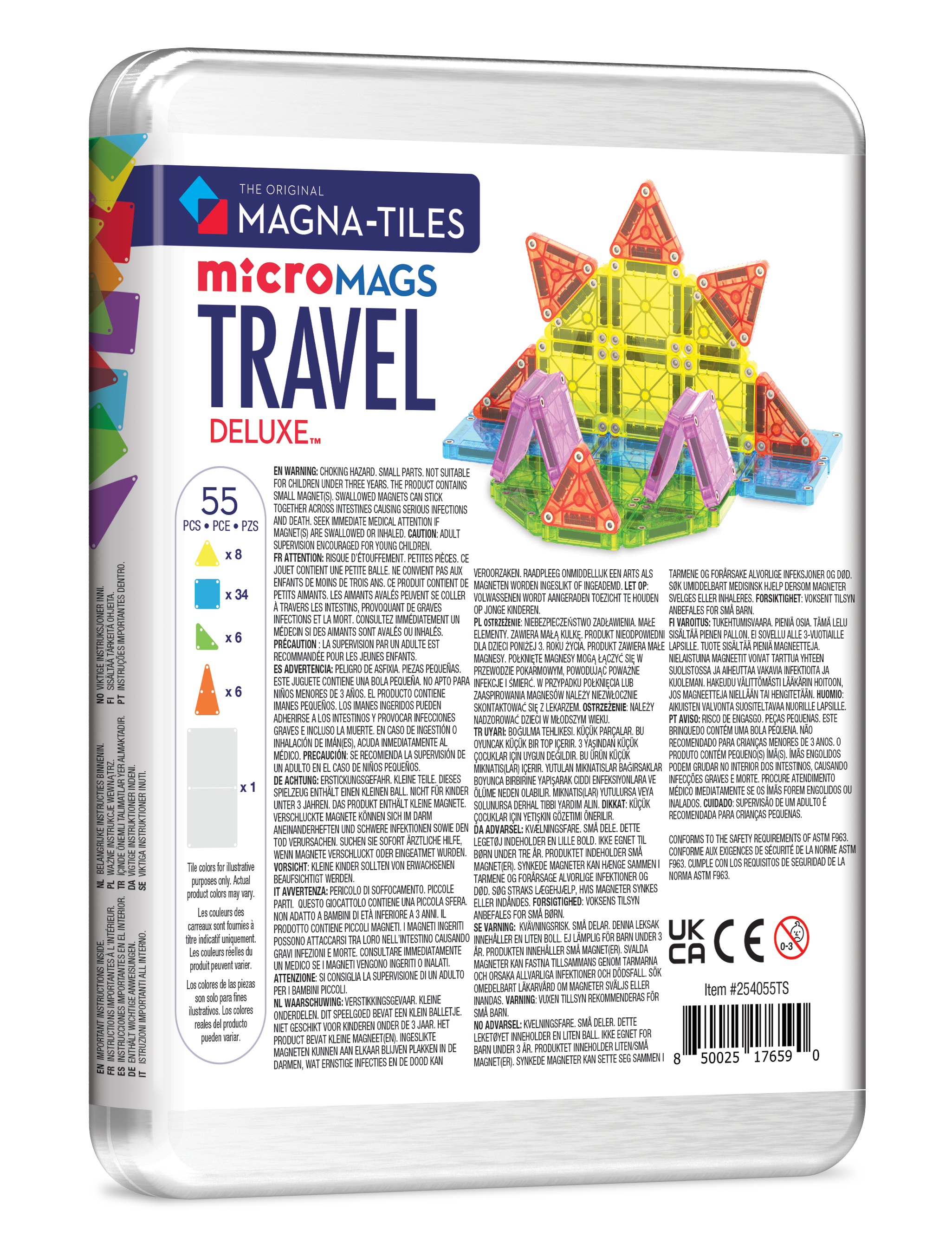 Magna-Tiles Travel Set Deluxe 55-Piece Set, photo 7 of 7