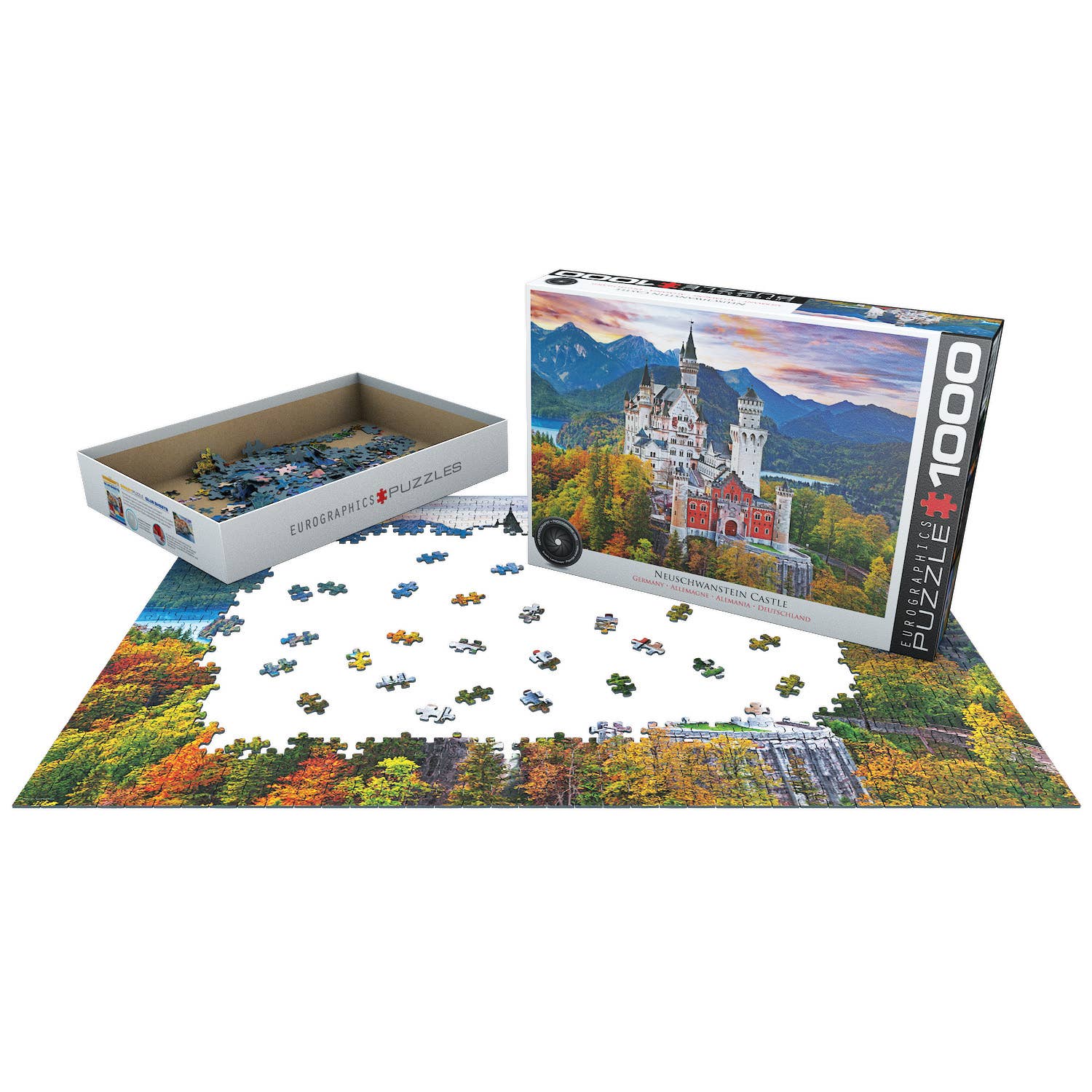 Neuschwanstein Castle Germany Puzzle - 1000pc, photo 3 of 3