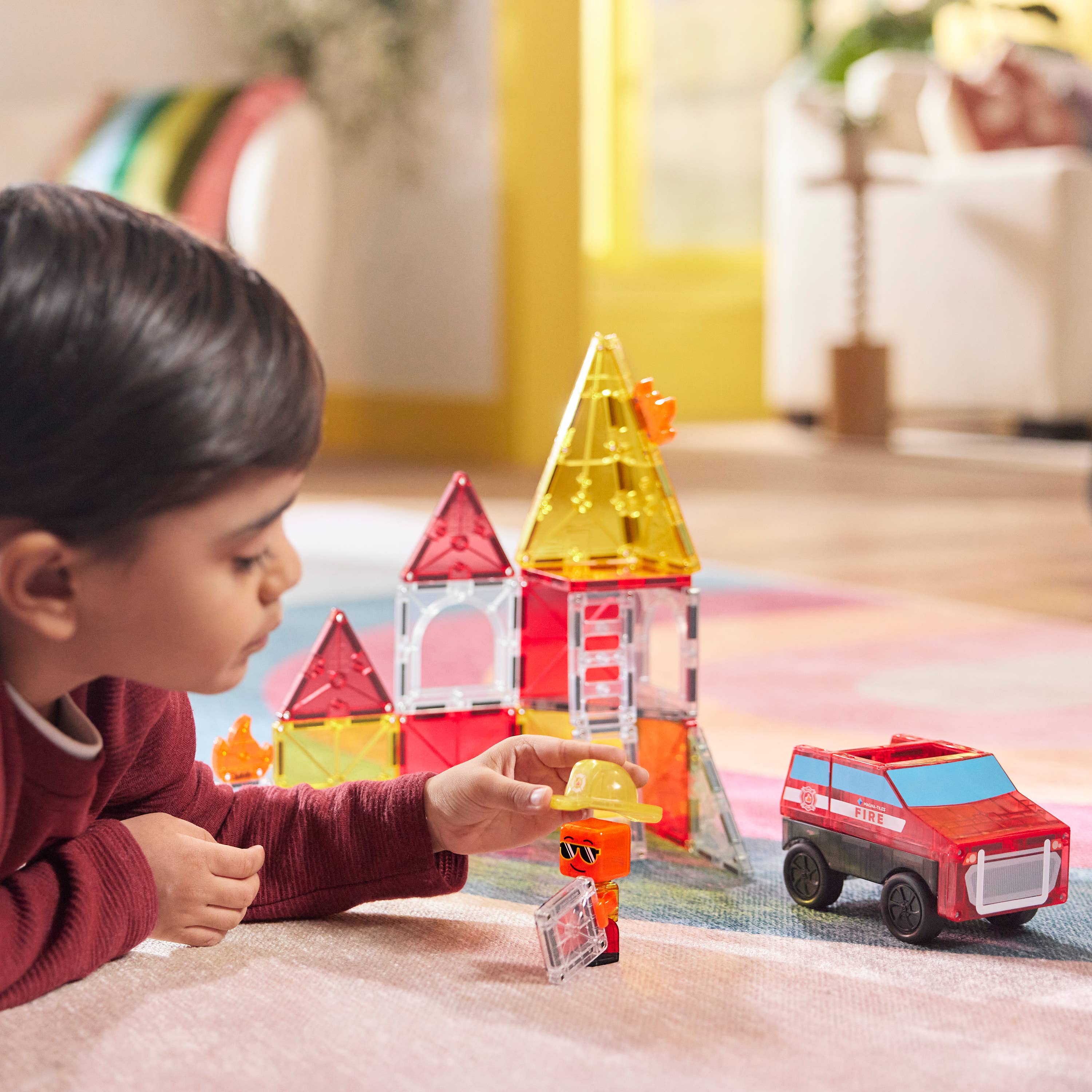 Magna-Tiles Fire Rescue 27-Piece Set, photo 4 of 8