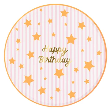 Bright Star Happy Birthday Dinner Plates, photo 4 of 5