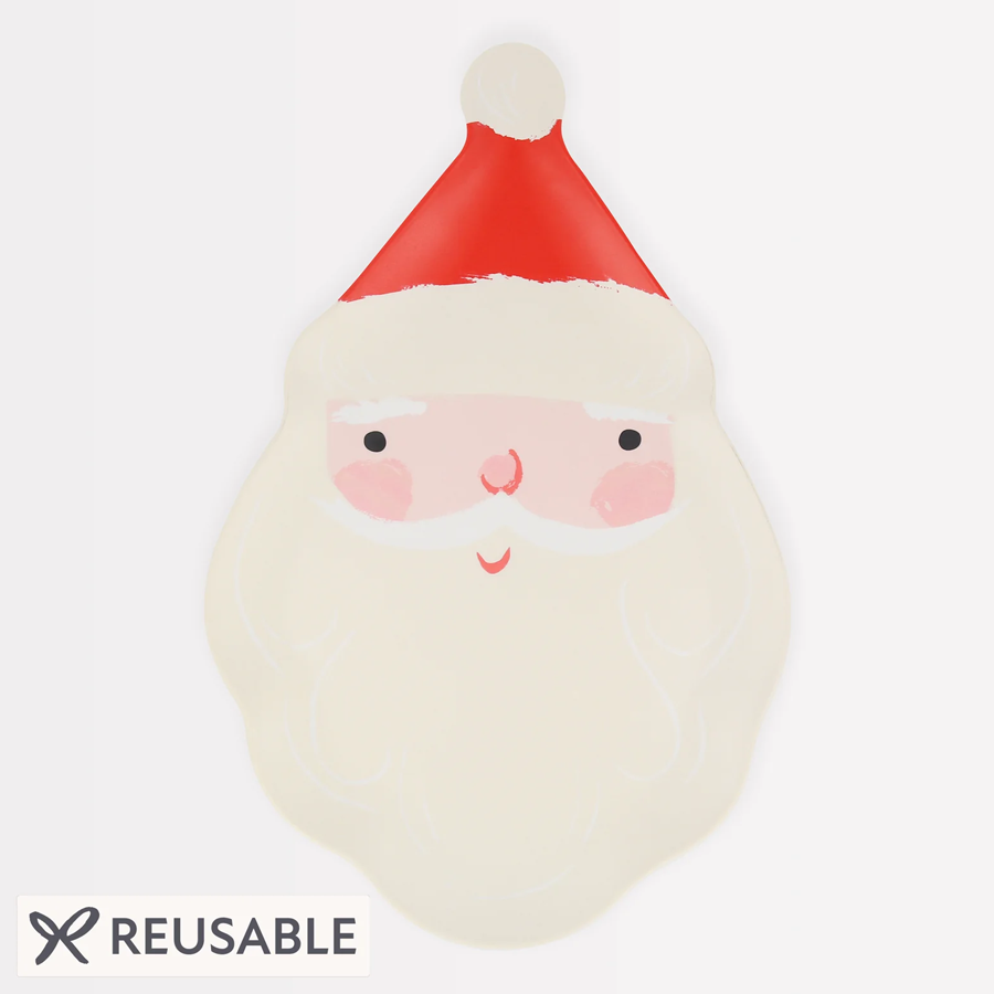 Meri Meri Melamine Santa Plate, photo 1 of 2