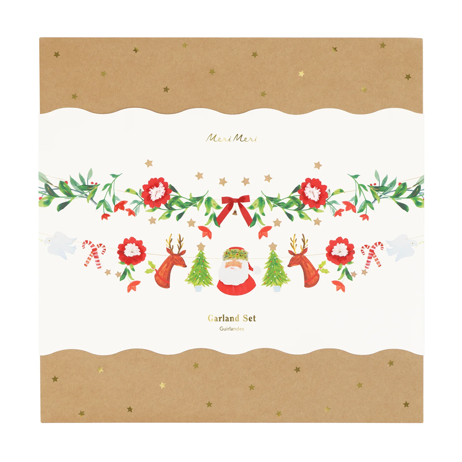 Meri Meri Foliage & Character Christmas Garland, photo 1 of 3