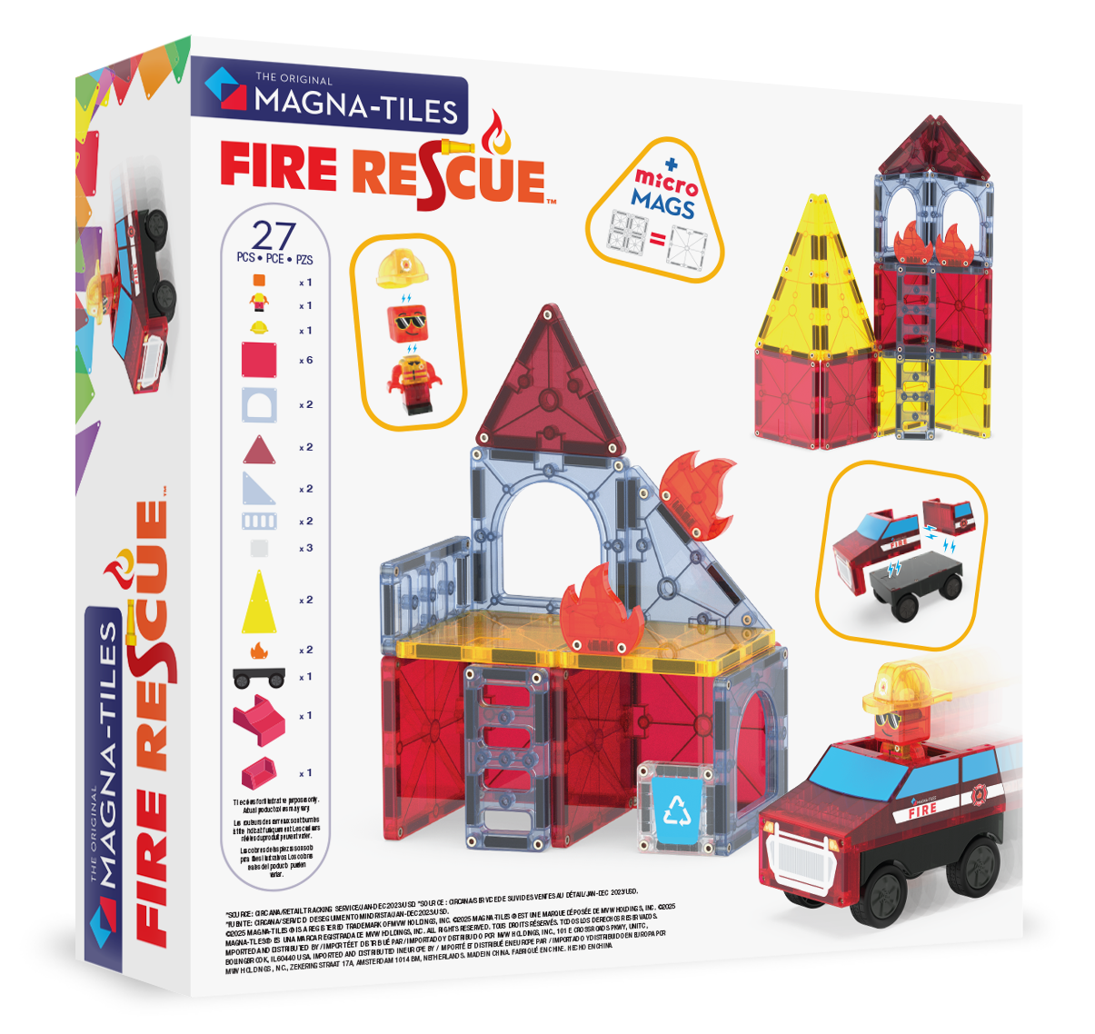 Magna-Tiles Fire Rescue 27-Piece Set, photo 8 of 8