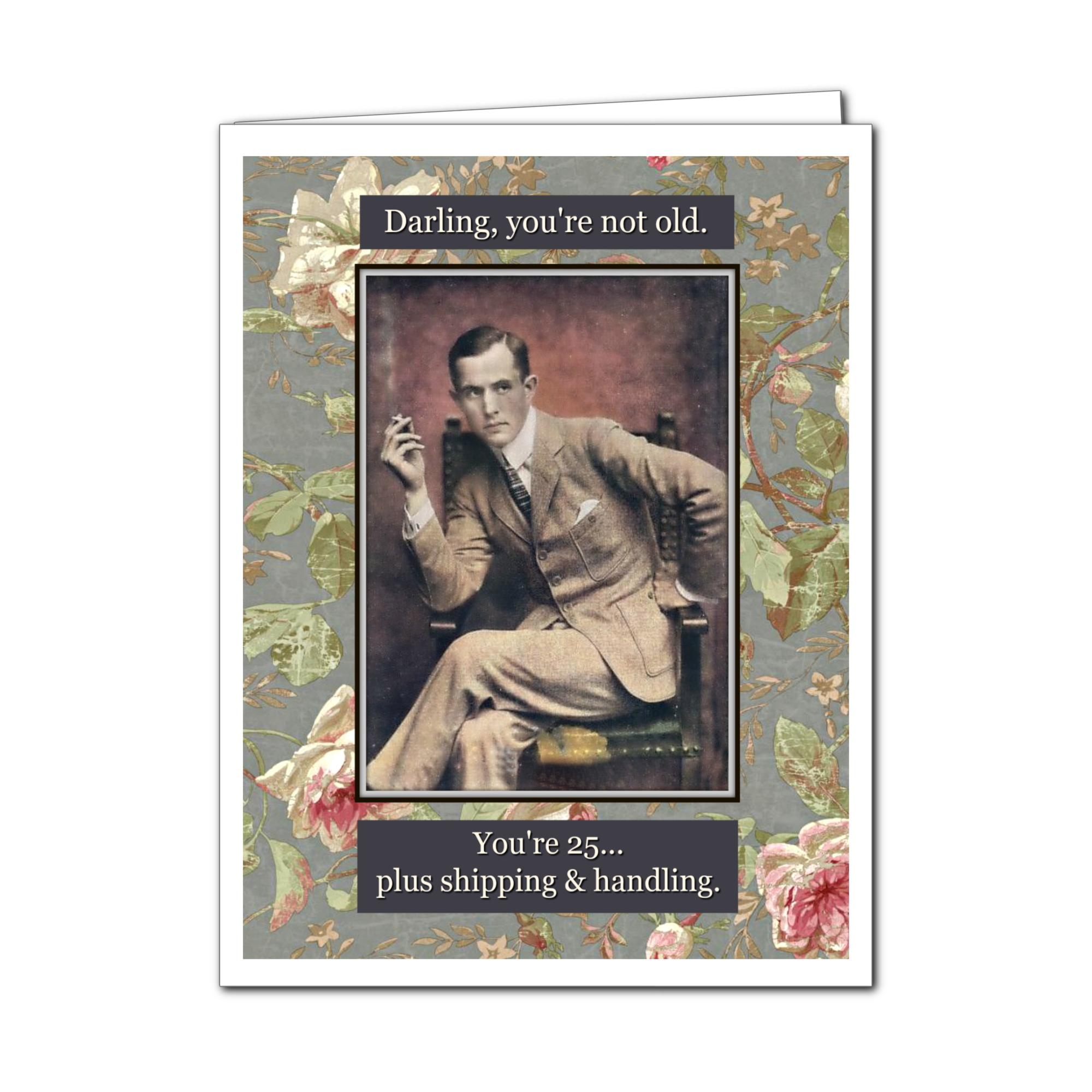 Umlaut Brooklyn Shipping & Handling - Male Birthday Greeting Card, photo 3 of 3
