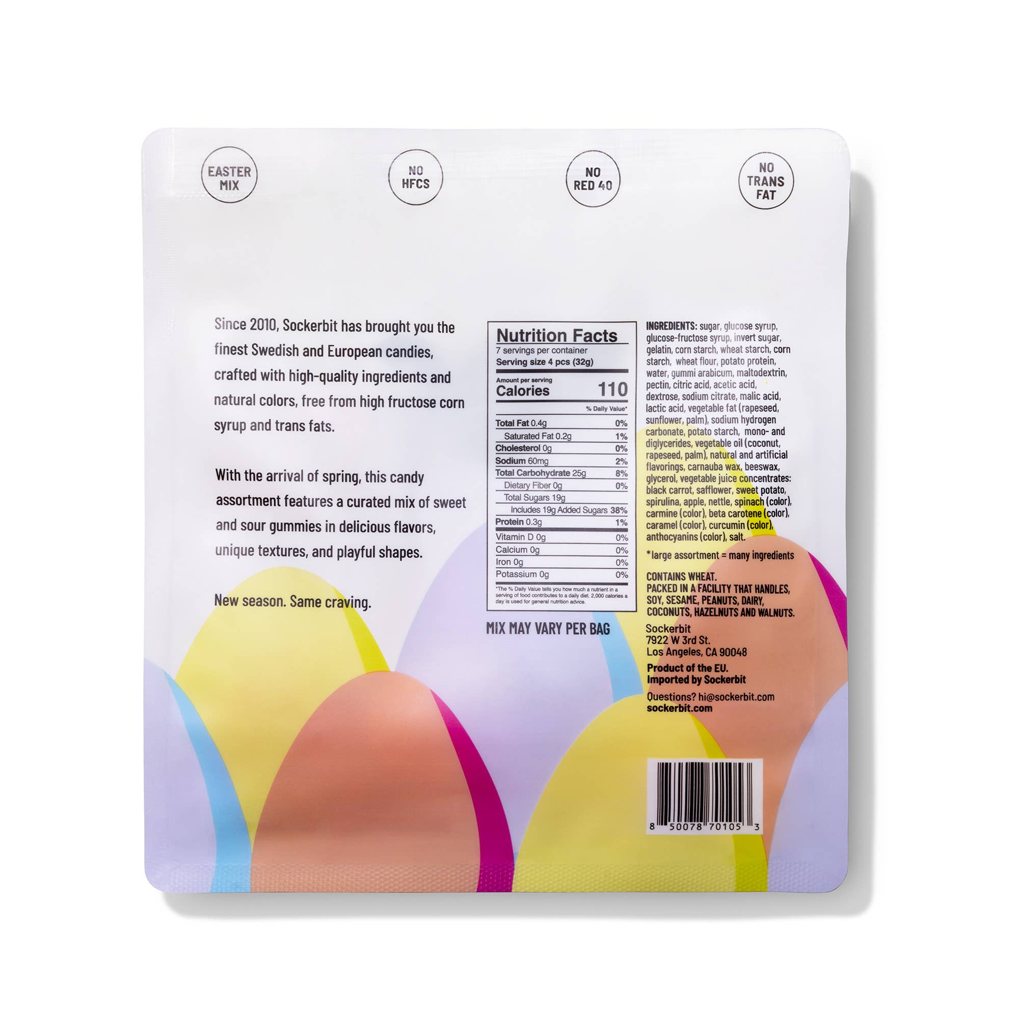 Sockerbit Easter Gummy Mix Swedish Candy Bag (Sweet & Sour), photo 4 of 4