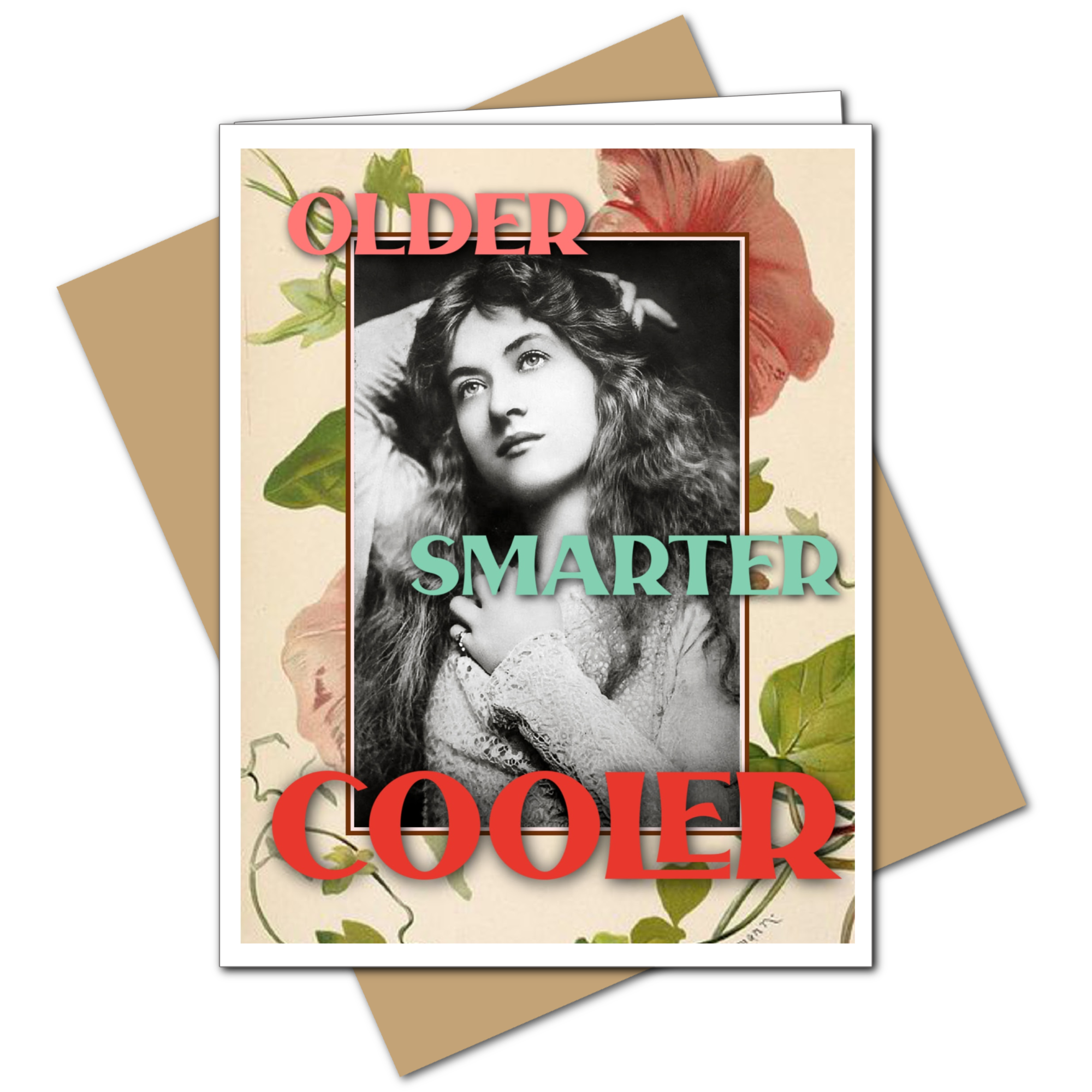 Umlaut Brooklyn Older, Smarter, Cooler- Birthday Greeting Card, photo 1 of 3