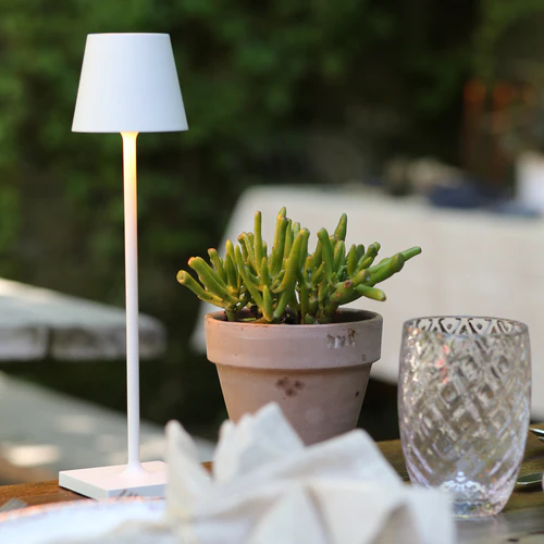 Poldina Pro Micro Cordless Lamp White. Zafferano America, photo 1 of 2