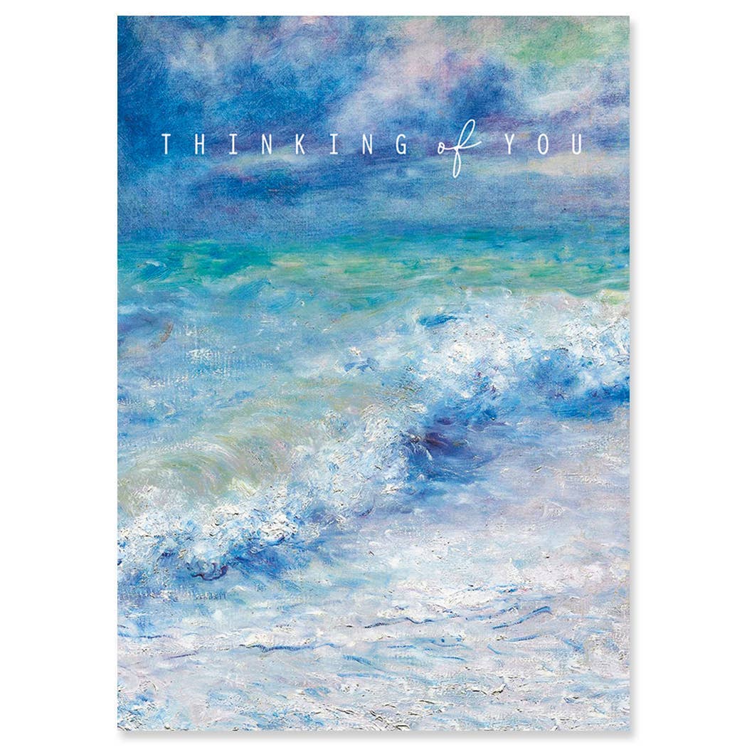 RENOIR SEASCAPE SYMPATHY GREETING CARD 4.5 x 6.25"