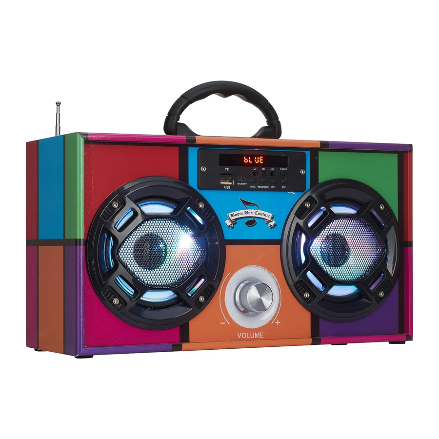 TrendTech Retro 90s Mini Boom Box Bluetooth Speaker | The Red