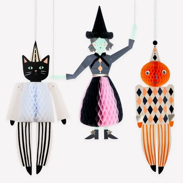 Meri Meri Hanging Paper Decorations (x3), photo 1 of 7