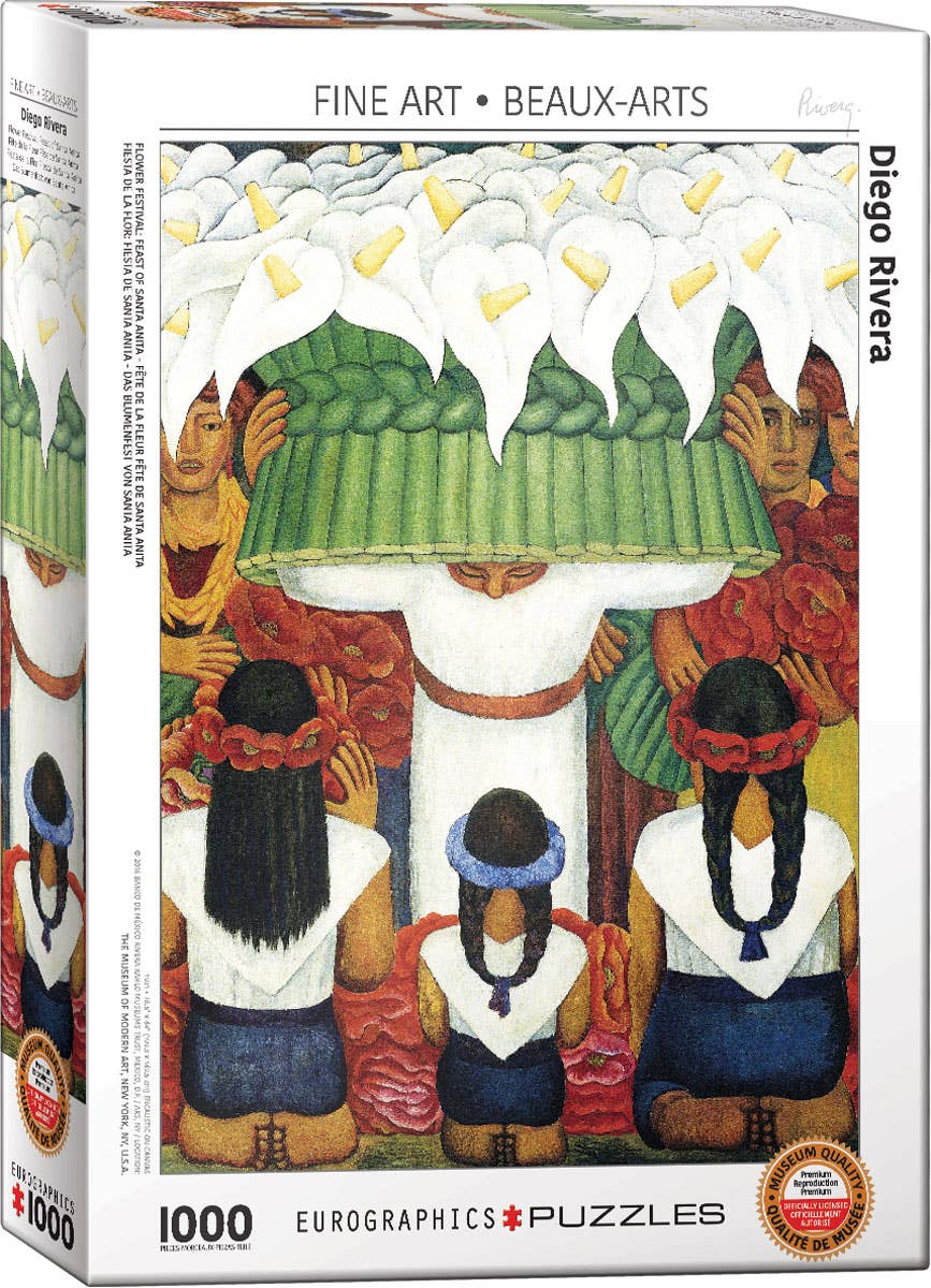 Diego Rivera - Flower Festival Feast of Saint Anita 1000pc Puzzle, photo 1 of 5