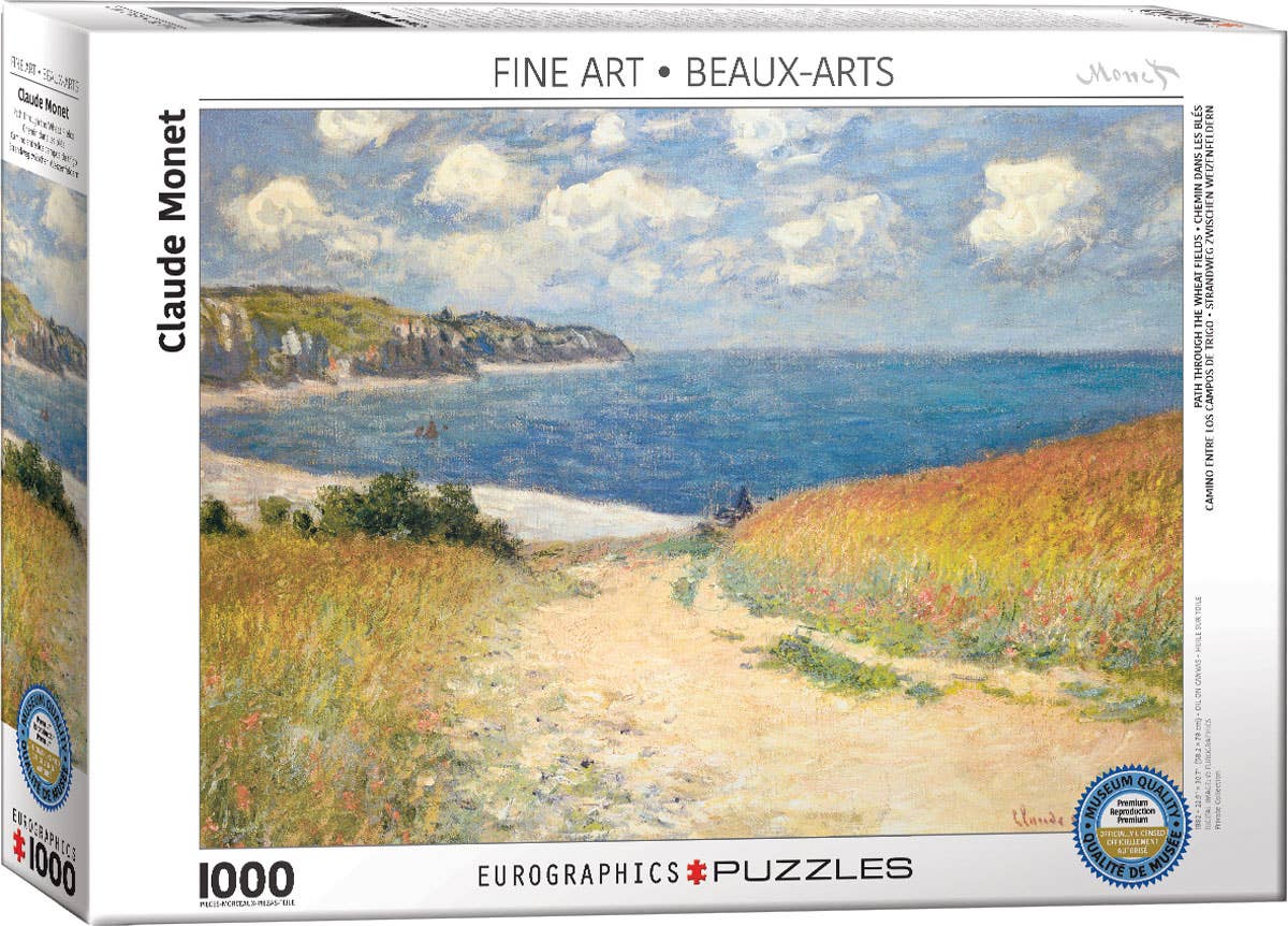 Claude Monet - Path Through the Wheat Fields 1000pc Puzzle, photo 1 of 3
