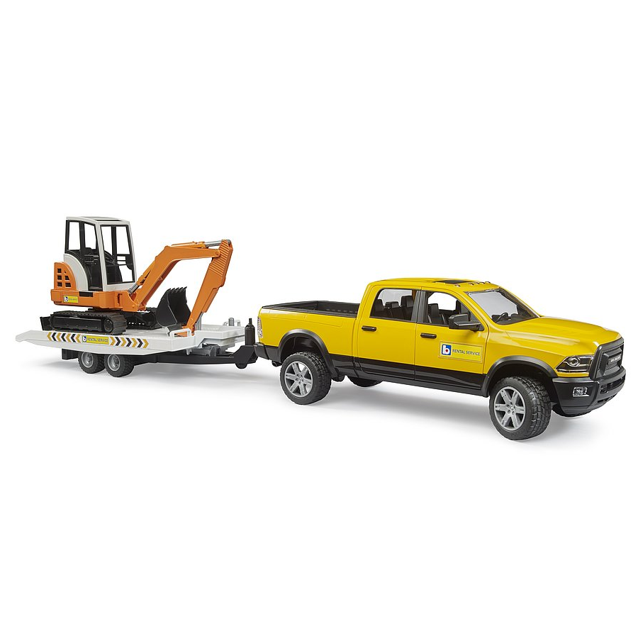 Bruder RAM 2500 Power Wagon + Mini Excavator