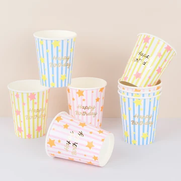 Bright Star Happy Birthday Cups, photo 1 of 4
